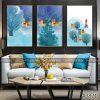 Bộ tranh canvas phong cách sơn dầu vẽ tay