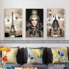 Bộ tranh canvas phong cách sơn dầu vẽ tay