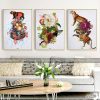 Bộ tranh canvas phong cách sơn dầu vẽ tay