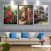 Bộ tranh canvas phong cách sơn dầu vẽ tay
