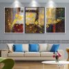 Bộ tranh canvas phong cách sơn dầu vẽ tay