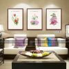 Bộ tranh canvas phong cách sơn dầu vẽ tay