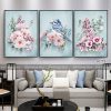 Bộ tranh canvas phong cách sơn dầu vẽ tay